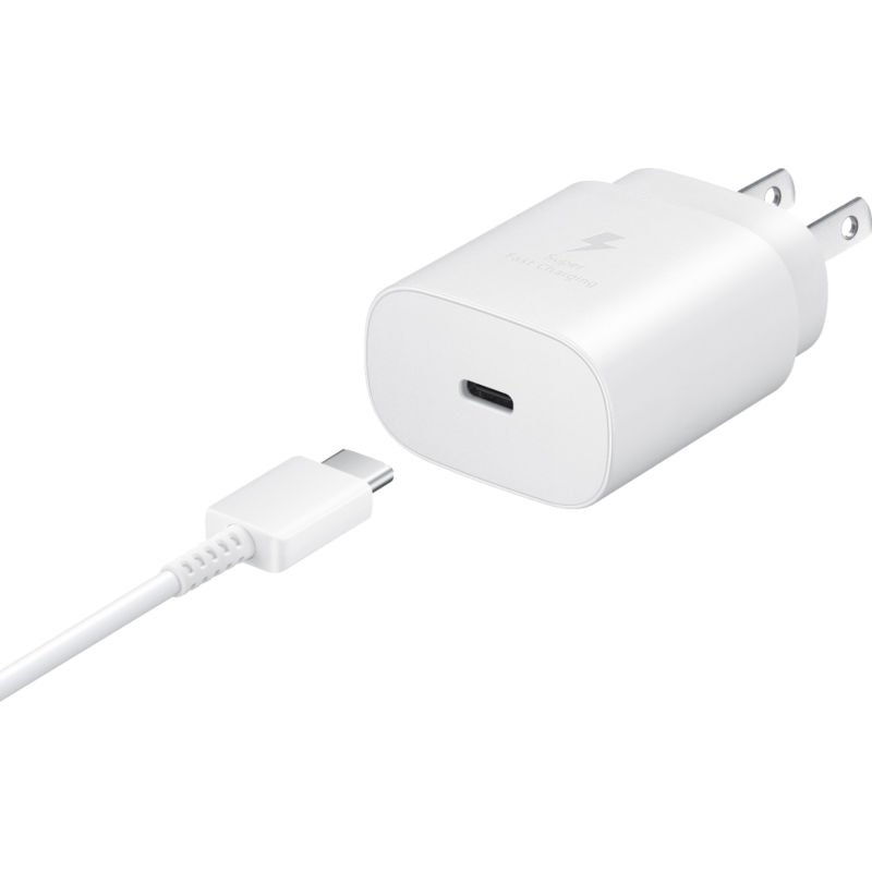 Adaptador Original Samsung 25W Super Fast Charge con Cable - Blanco