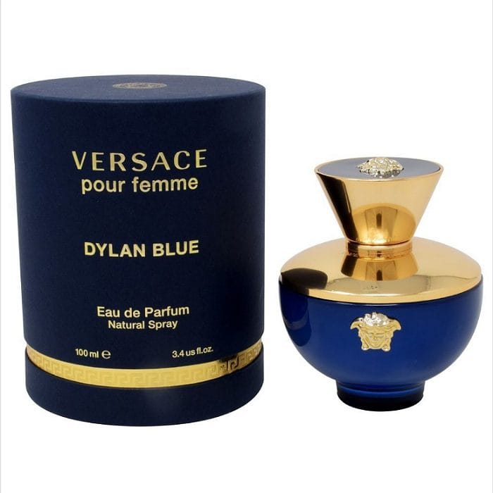 Versace Pour Femme Dylan Blue para mujer / 100 ml Eau De Parfum Spray, Versace