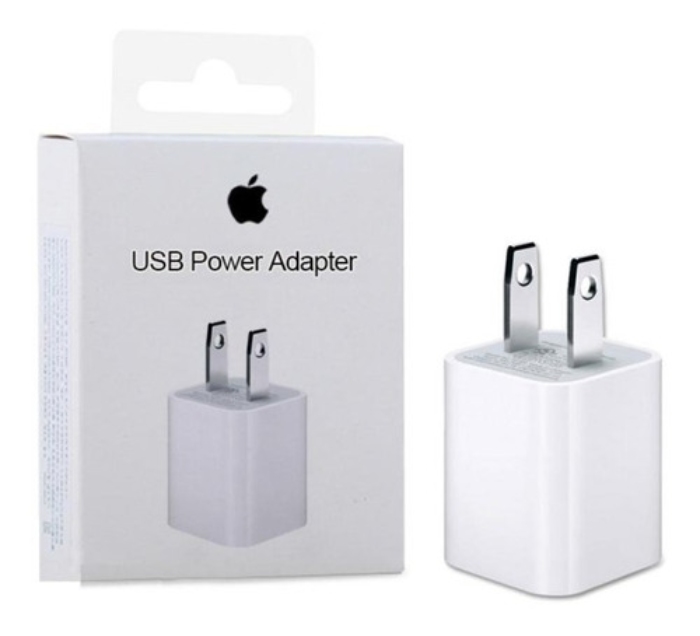 Cubo Cargador iPhone 5W USB Power Adapter Blanco