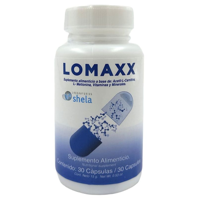 Lomaxx 30 Cap Elimina Grasas Rápidamente