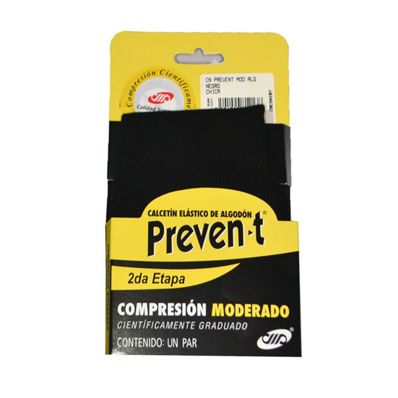 Calcetin p/caballero mediana compresión mediano negro MYC
