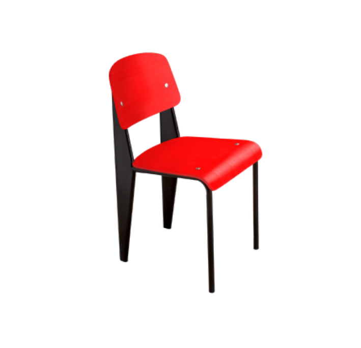 SET 2 SILLAS EN MADERA DE DISEÑO INDUSTRIAL VINTAGE RETRO