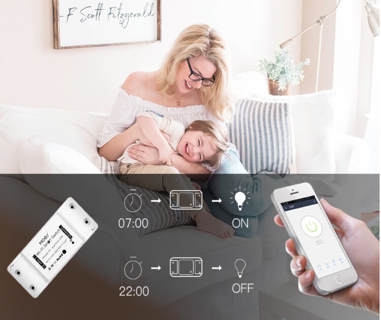 Switch Smart Interruptor Inteligente Wifi Alexa,Google Moes