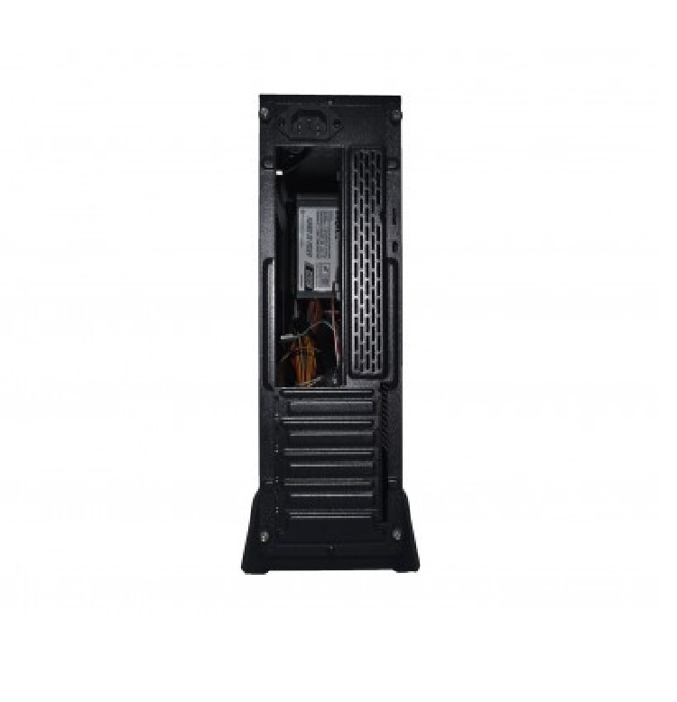 Gabinete EVOTEC Aruba Slim M-ATX Negro 600W PC ENSAMBLE SSD DISCO DURO 3.5MM USB FUENTE PODER CD