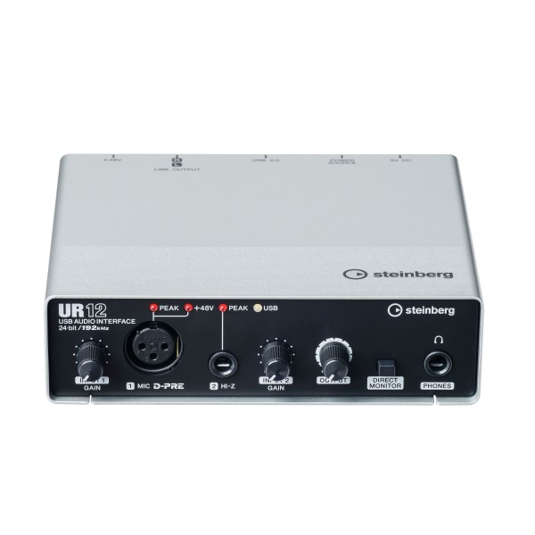 Interfaz de Audio 2x2 ch USB Steinberg UR12-gris