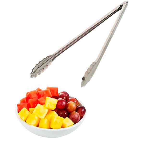 Pinzas tenazas volteadoras de cocina acero inoxidable para servicio. Juego de 2 pzas de 40 cm c/u 
