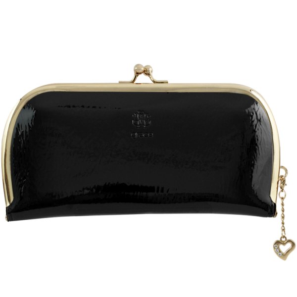 Cartera Para Dama Charol Elegante Broche De Boquilla Fiesta