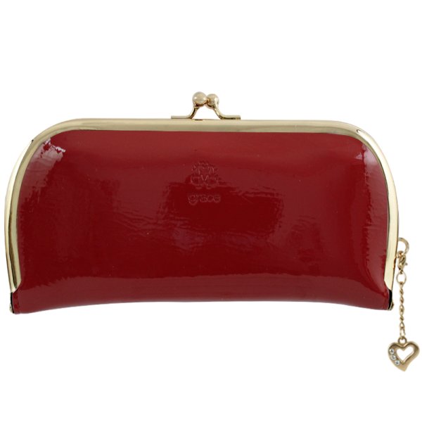 Cartera Para Dama Charol Elegante Broche De Boquilla Fiesta