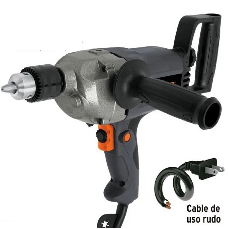 TALADRO TIPO ESPADA DE 1/2" PARA REVOLVER PINTURA CEMENTO MORTERO HACER MEZCLAS 1150 W INDUSTRIAL TRUPER