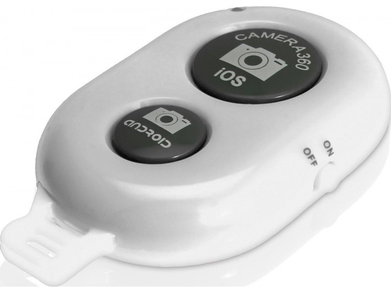 Control Remoto Bluetooth Disparador Selfie Foto Universal Color Blanco