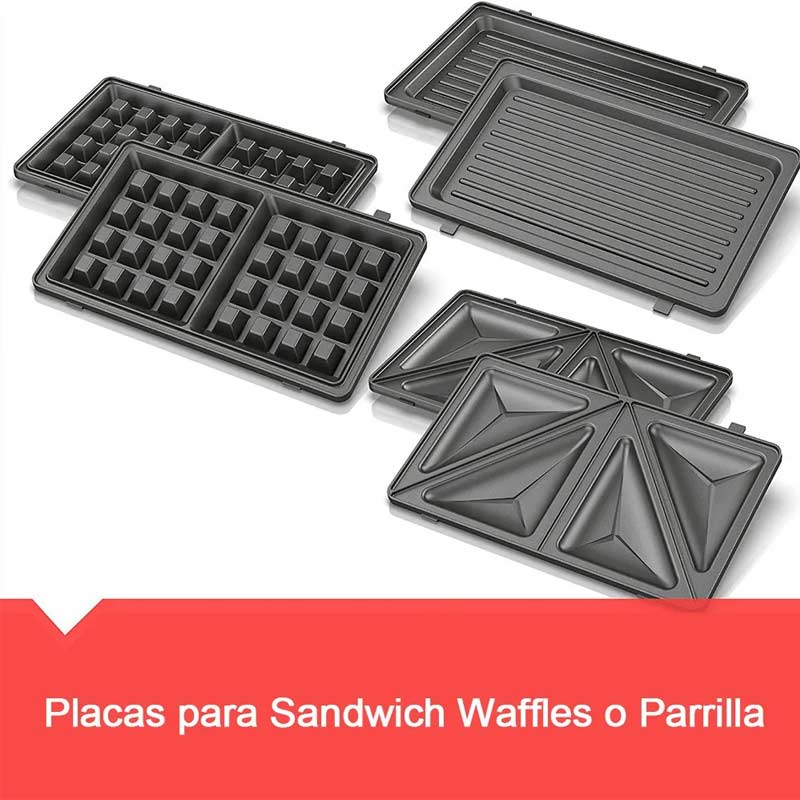Estación 3 en 1 Black+Decker Waflera, Sandwichera y Parrilla