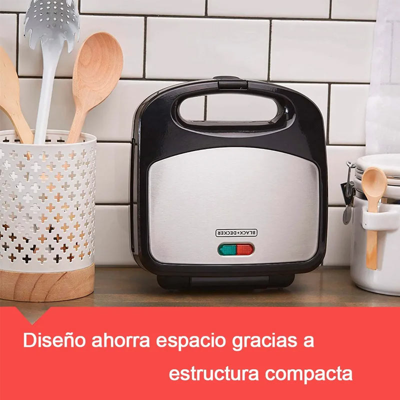 Estación 3 en 1 Black+Decker Waflera, Sandwichera y Parrilla