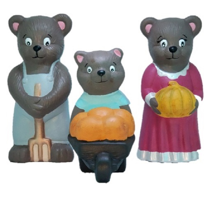 Adorno familia de ositos 3 piezas