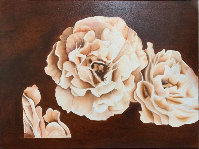 Trilogia en oleo sobre lienzo originales para cualquier área