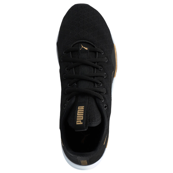 Tenis Puma Mujer Incite Metallic Textil Negro Dorado 19384101