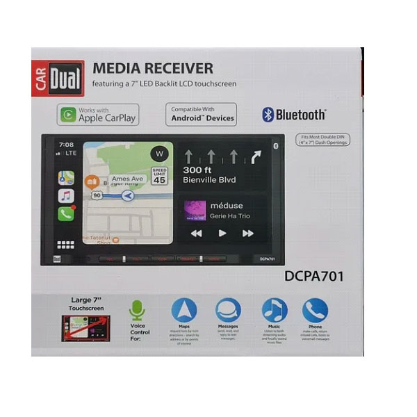 Auto Estéreo De Pantalla Con Car Play Dual Dcpa701 De 7  