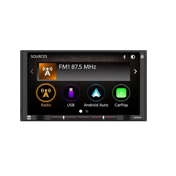Auto Estéreo De Pantalla Con Car Play Dual Dcpa701 De 7  