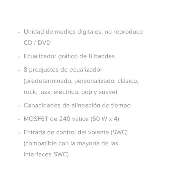 Auto Estéreo De Pantalla Con Car Play Dual Dcpa701 De 7  