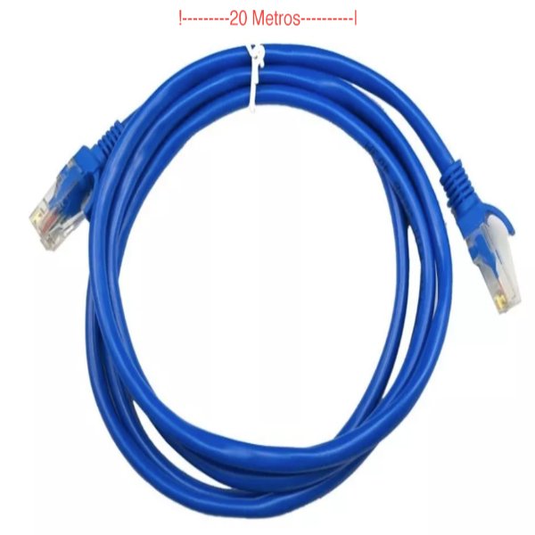 Cable Lan Ethernet 20 Metros CAT5