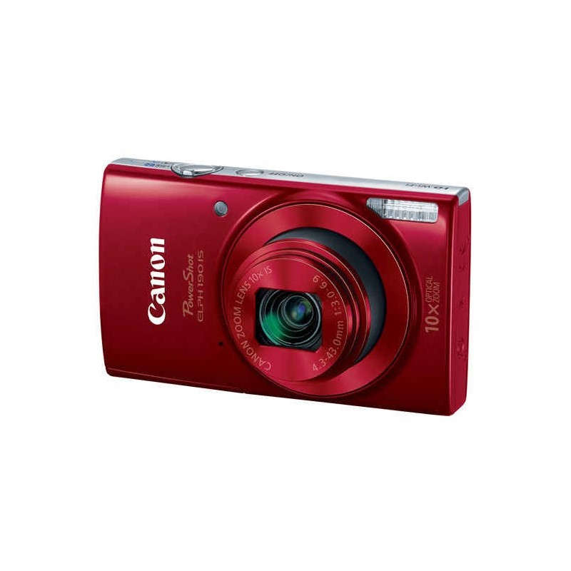 Canon Powershot Elph 190 Is Color Rojo 20 Mp Zoom 10x pantalla 2.7