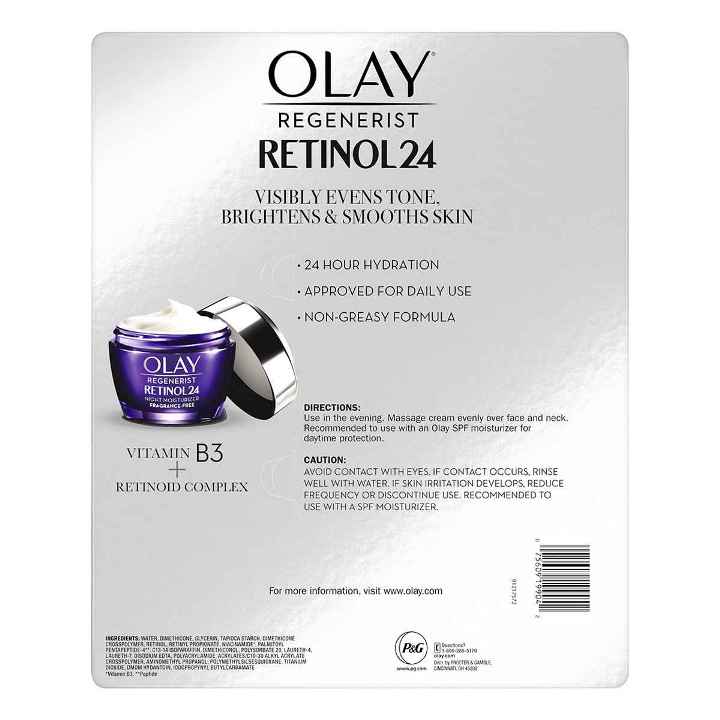 Crema Facial Noche Anti Arrugas Olay Regenerist Retinol. 2 pack