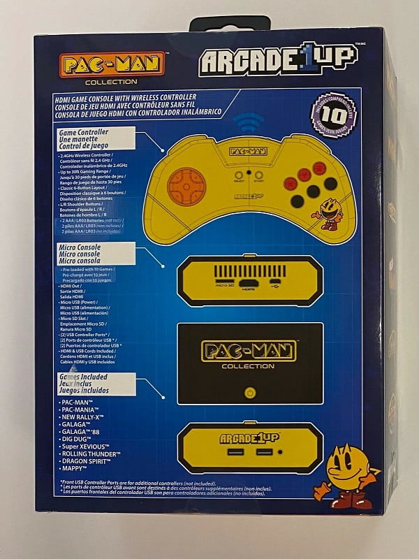 Consola Arcade Pac-man 1up + 10 Juegos Por Hdmi Control Wifi Nuevo en Mexico 
