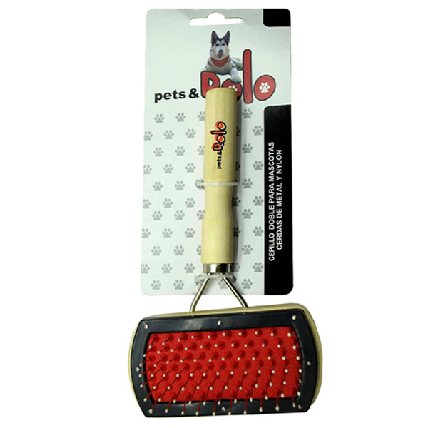 Pets & Rolo Pet-4999 Cepillo Doble Para Mascota, perro y gato