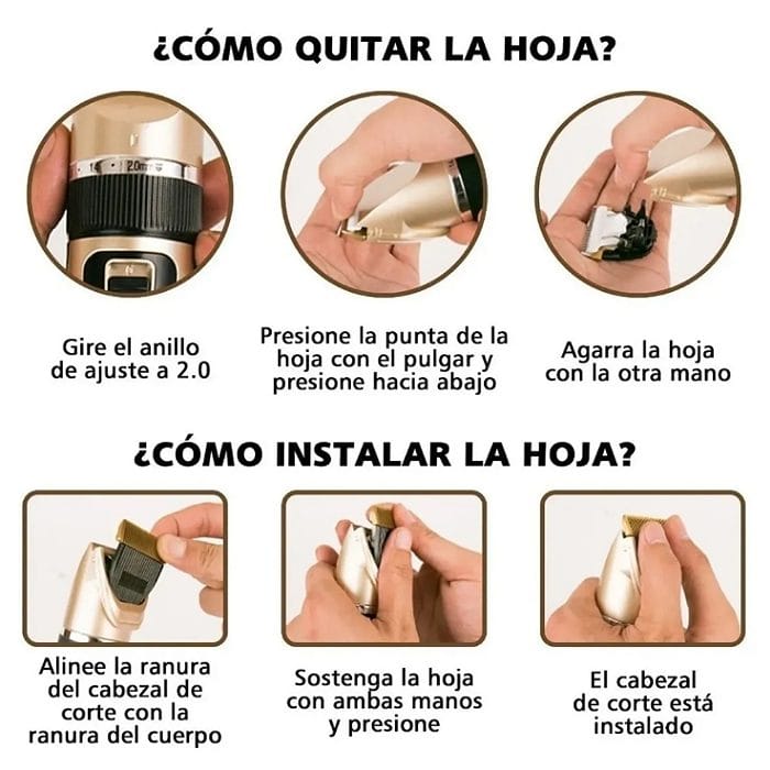 Máquina Rasuradora Cortadora Pelo Para Perros Mascotas