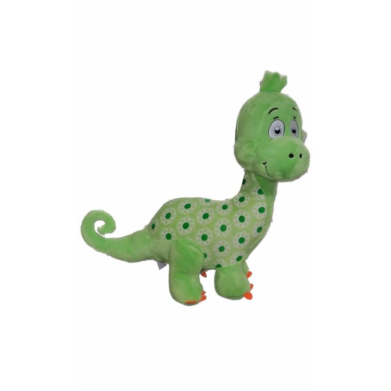 Peluche Dinosaurio Flores 32cm Detalles Bordados Mi Angelito