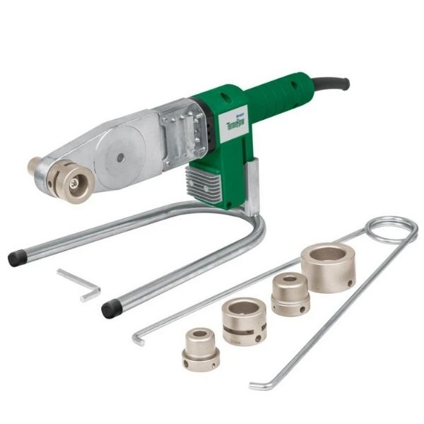 TERMOFUSORA 600 W PARA PPR O TUBO PLUS CON MALETIN METALICO Y ACCESORIOS