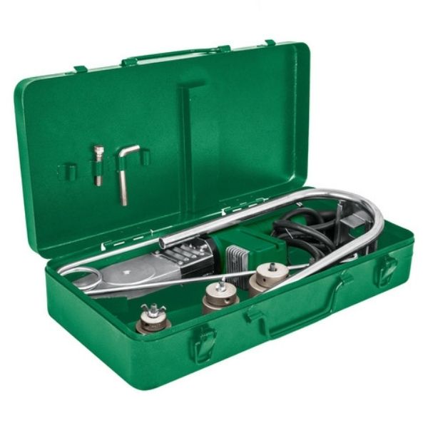 TERMOFUSORA 600 W PARA PPR O TUBO PLUS CON MALETIN METALICO Y ACCESORIOS