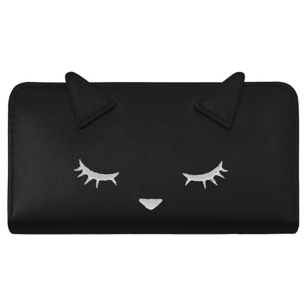 Cartera Dama Bordado De Gato