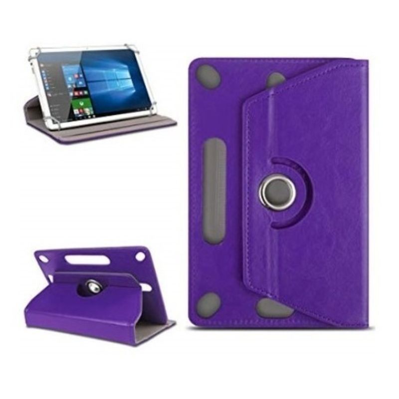 Protector Tablet Universal 7 Cartera Tipo Piel Color Morado