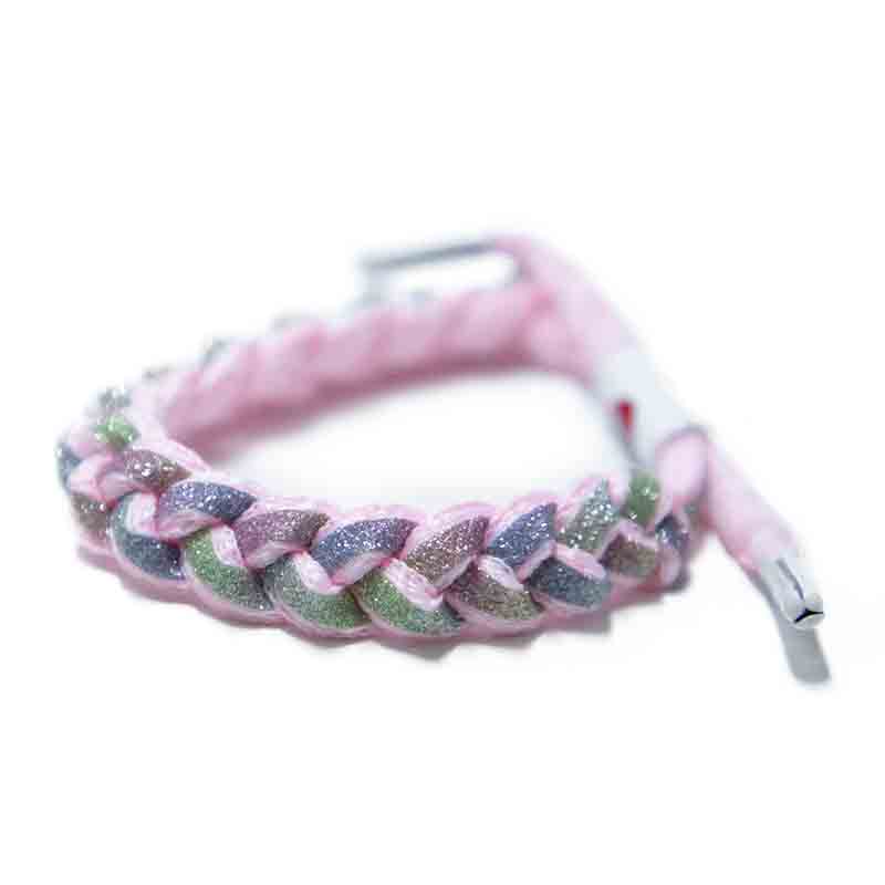 Pulsera Mujer Corazón Dije Amor Tela Tejida Tobillera Paquete 6piezas 