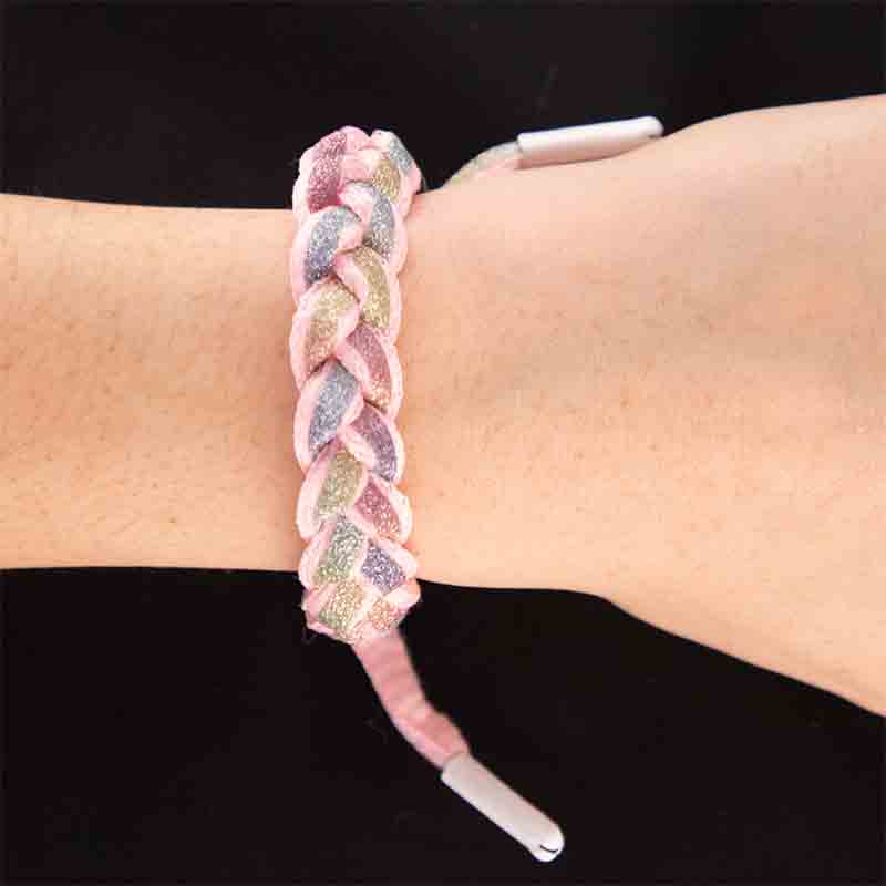 Pulsera Mujer Corazón Dije Amor Tela Tejida Tobillera Paquete 6piezas 
