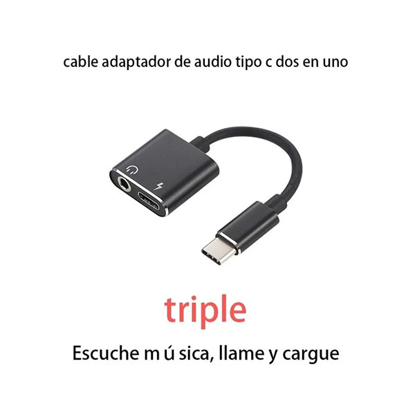 ADAPTADOR PARA AUDIFONOS ENTRADA USB-C