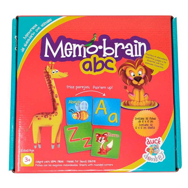 Memo Brain ABC, Memorama para aprender el abecedario 