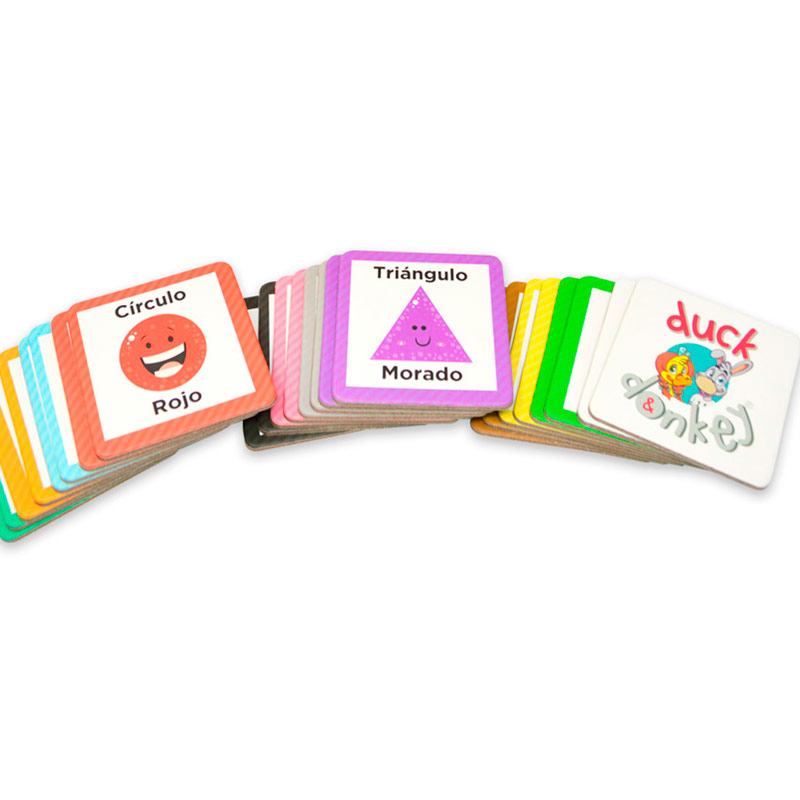 Memo Brain Figuras Geométricas y Colores Bilingüe