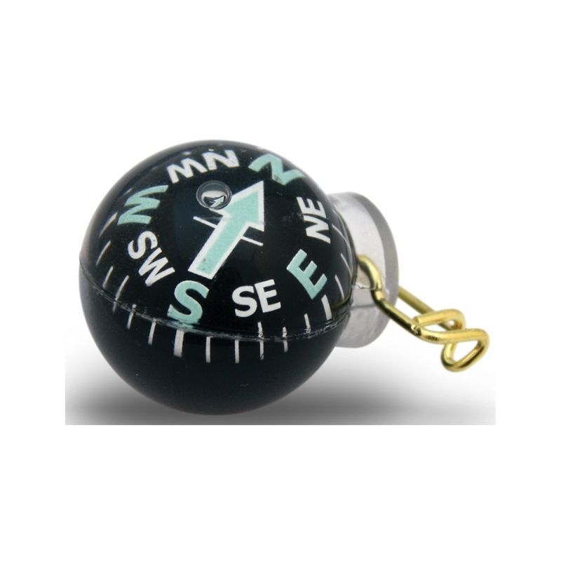 Brújula de bola que brilla en la obscuridad y pasador de latón Coghlan's 8268 