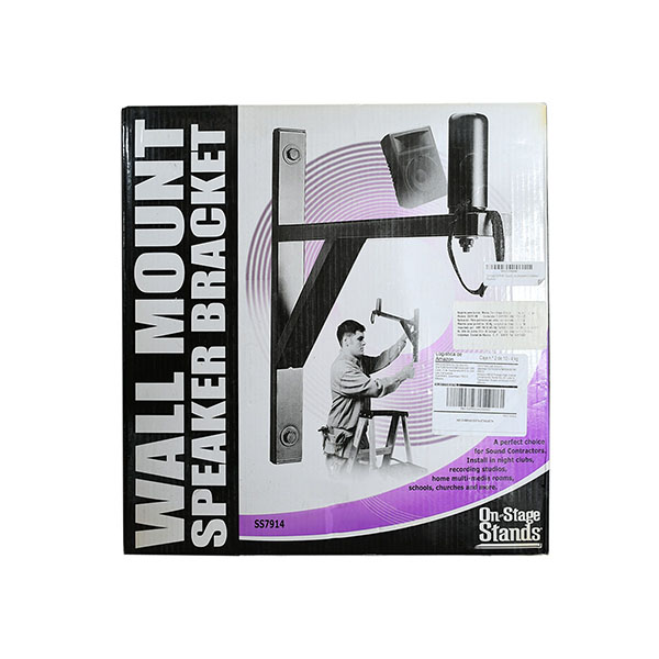 Paquete Par Soporte De Montaje Pared Altavoces On-stage Ss7914b