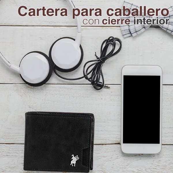 Cartera Polo Para Caballero Elegante