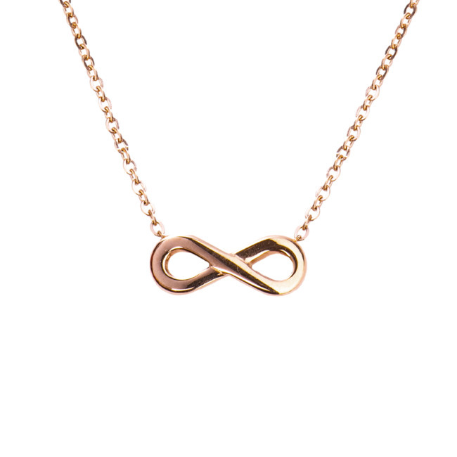 LuckyLy Collar Infinito Eva - Plata, Oro, Oro Rosa