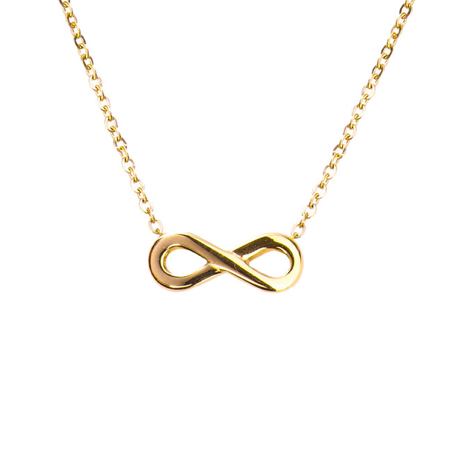 LuckyLy Collar Infinito Eva - Plata, Oro, Oro Rosa