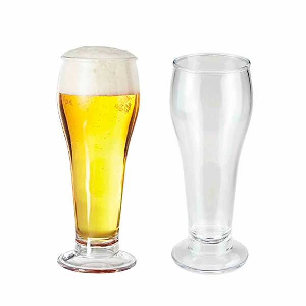 Vasos Pilsner Para Cerveza Plástico Resistente 22oz. 6 Pzas 