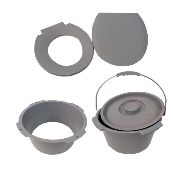 Silla Comodo Plegable De Acero Esmaltado - Baño Discapacitado Super Confort