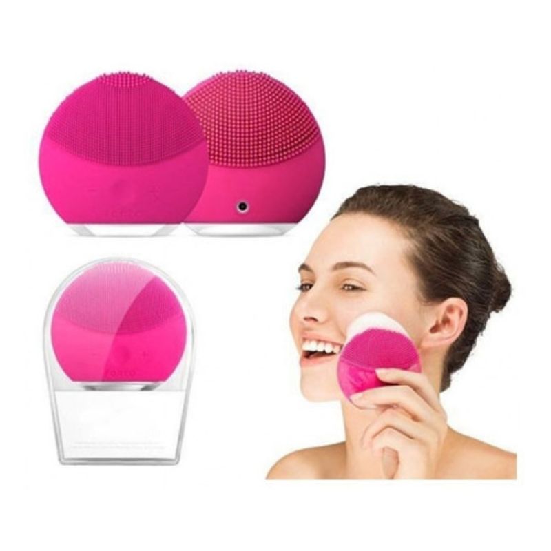 Cepillo Limpiador exfoliante Facial Eléctrico Recargable Usb Color Rosa