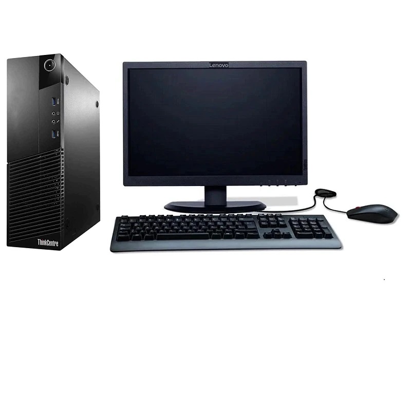 PC Lenovo ThinkCentre M93p SFF- Intel Core i5 4ta generación - 16GB RAM- 500GB Disco duro-Monitor 19"-NO DVD-Windows 10 Pro- Equipo Reacondicionado