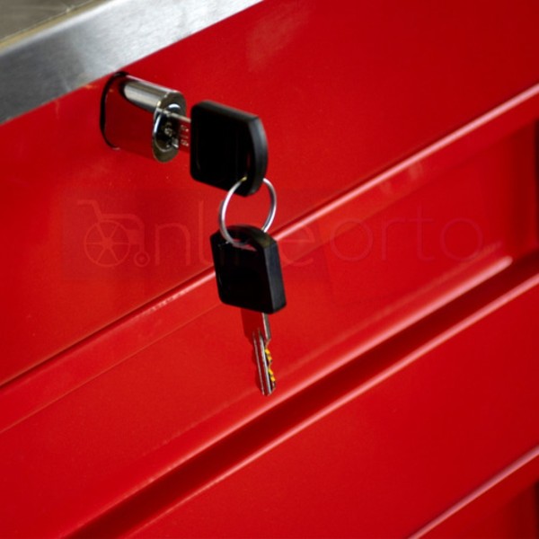 Carro Rojo De Emergencia Con 4 Cajones