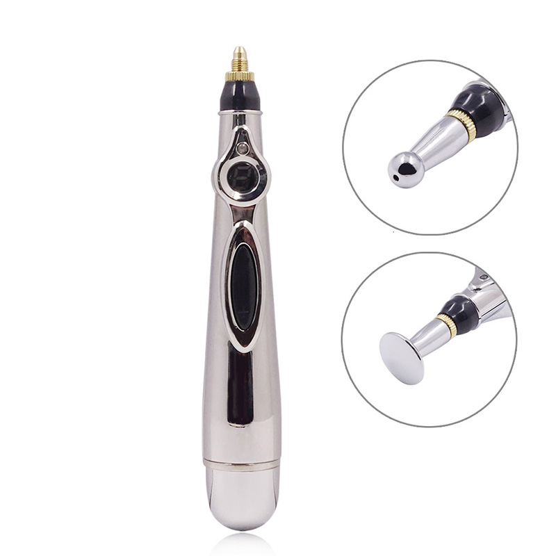 Pluma Electro Estimulador Acupuntura Masaje Fascial + 2 Gel