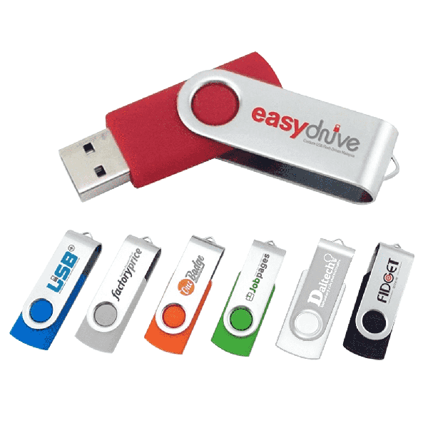 Memorias Usb 8GB Kit 3pz Giratoria De Plástico Ld101